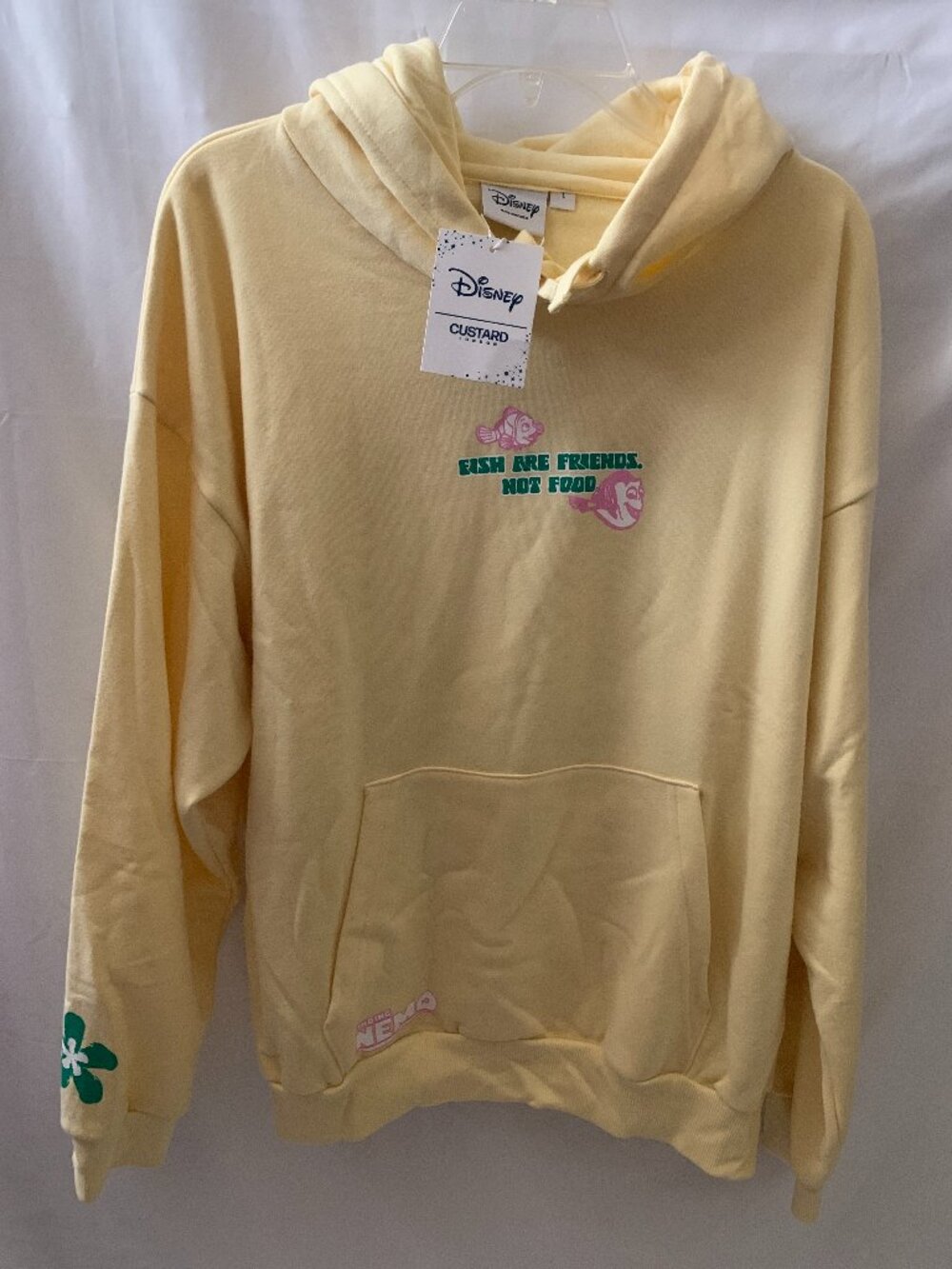 DISNEY x SKINNYDIP LONDON Finding Nemo Just Keep Swimming Hoodie Sz LARGE